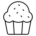 Sprinkled Cupcake icon