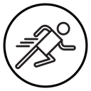 Sprint Runner Circle icon