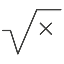 Square root icon