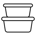 Stacked Food Containers icon