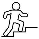 Stairs Climbing Person icon