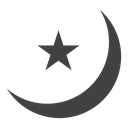 Star and crescent icon