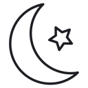 Star and crescent 3 icon