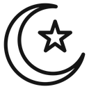 Star and crescent 4 icon