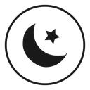 Star and crescent icon