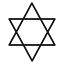 Star of david 4 icon