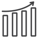 Stats Bar Chart Arrow icon