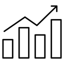 Stats Bar Chart Arrow icon