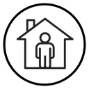 Stay home icon