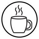 Steaming Mug Circle icon