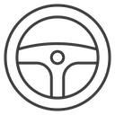 Steering wheel 6 icon