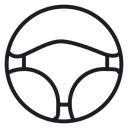 Steering wheel 4 icon