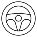 Steering wheel icon