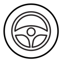 Steering wheel icon