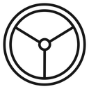 Steering wheel icon