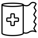 Sterile gauze icon