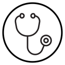 Stethoscope Black Outline icon