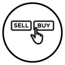 Stock buy icon