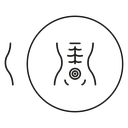 Stomach Pain Line icon