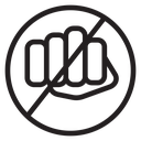 Stop violence icon