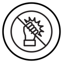 Stop violence icon