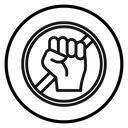 Stop violence icon