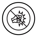 Stop violence icon