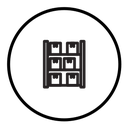Storage rack icon