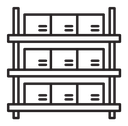 Storage rack icon