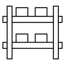 Storage rack icon