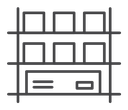 Storage rack icon