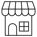 Store Black Outline icon