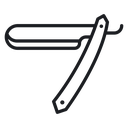 Straight razor icon