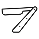 Straight razor icon