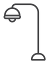 Street lamp icon