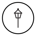 Street lamp icon
