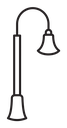 Street lamp icon