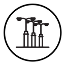 Street lighting icon