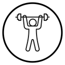 Strength training icon