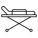 Stretcher Black Outline icon