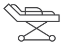 Stretcher Black Outline icon