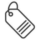 Striped Price Tag icon