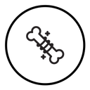 Strong healthy bones icon