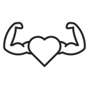 Strong heart icon