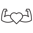 Strong heart icon