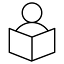 Student Black Outline icon