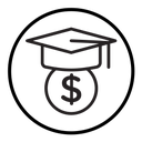 Student Support with Money icon