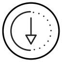 Submit progress Black Outline icon