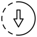 Submit progress Black Outline icon