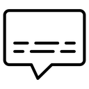Subtitles Speech Bubble icon